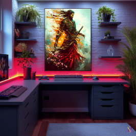 Poster Samurai Flamejante - O Guerreiro Eterno