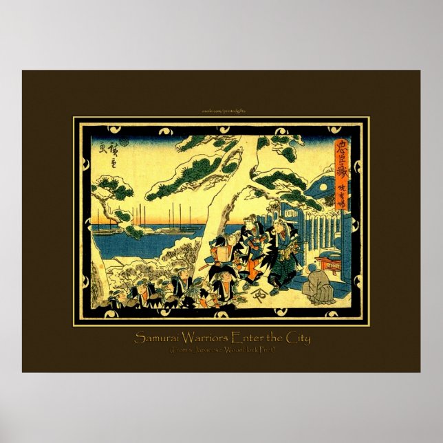 Poster Samurai japonês - Reprodução atualizada (Frente)