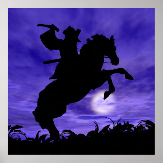 Póster Samurai no Cavalo