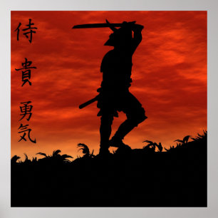 Póster Samurai no monte