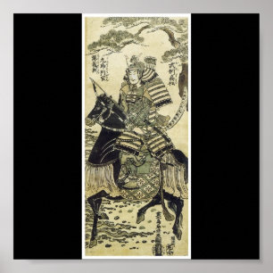 Poster Samurai-Poster de 1750's atrasados de pintura