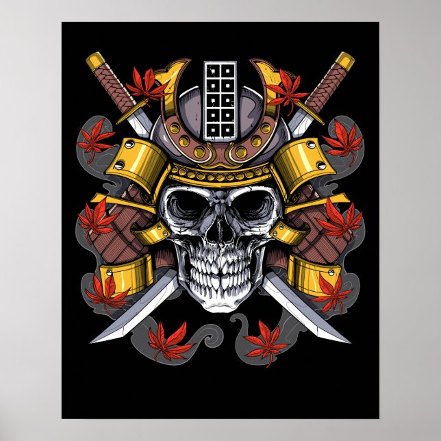 Poster Samurai Skull (Frente)