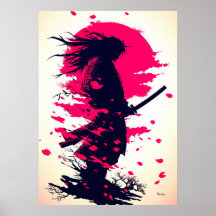 Samurai Solitário sob a Lua de Sakura
