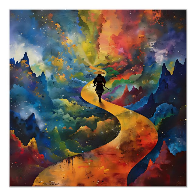 Póster samurai walks (Frente)