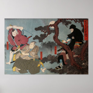 POSTER SAMURAIS E NINJA