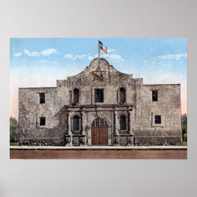 Poster San Antonio Texas O Álamo (Frente)