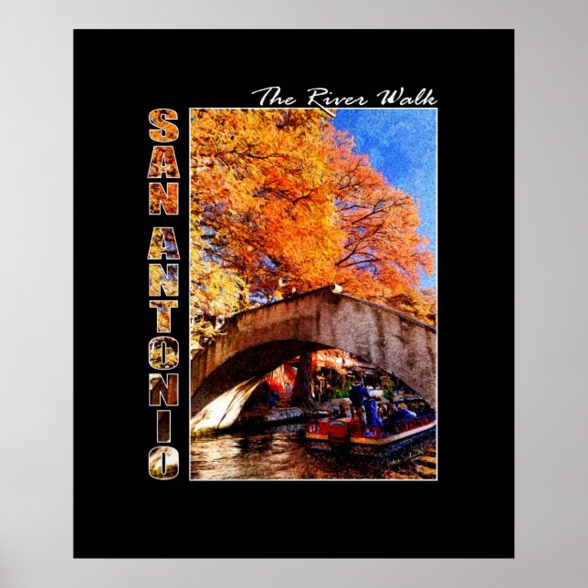 Poster San Antonio, Texas: Ponte River Walk (Frente)