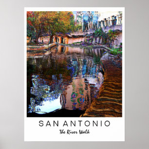 Póster San Antonio, Texas: River Walk Art Print