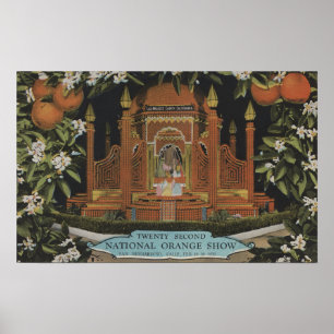 Poster San Bernardino, CA - 2a mostra alaranjada nacional