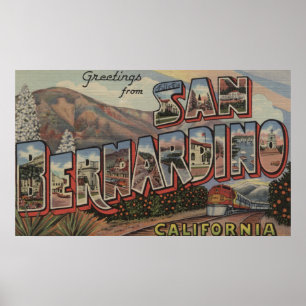 Póster San Bernardino, Califórnia - grandes cenas da