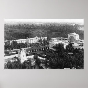 Poster San Diego, CA View da Fotografia do Parque Balboa