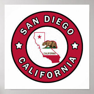 Poster San Diego California