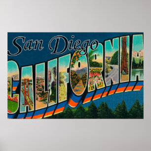 Póster San Diego, Califórnia - grandes cenas da letra