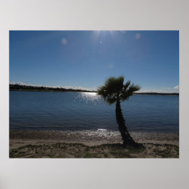 Póster San Diego Morning na praia.