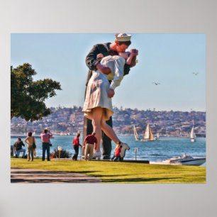 Poster San Diego que beija o casal