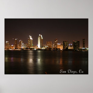 Poster San Diego Skyline