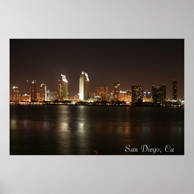 Poster San Diego Skyline (Frente)