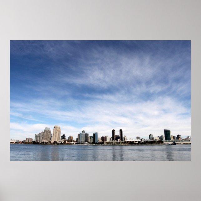 Poster San Diego Skyline (Frente)