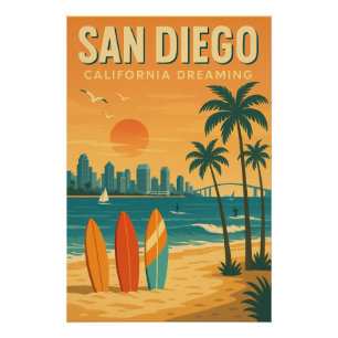 Póster San Diego - Sonho na Califórnia