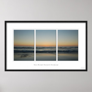 Póster San Diego Sunset
