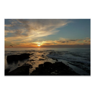 Póster San Diego Sunset I Vista da Califórnia