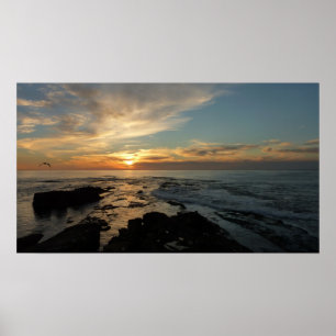 Póster San Diego Sunset I Vista da Califórnia
