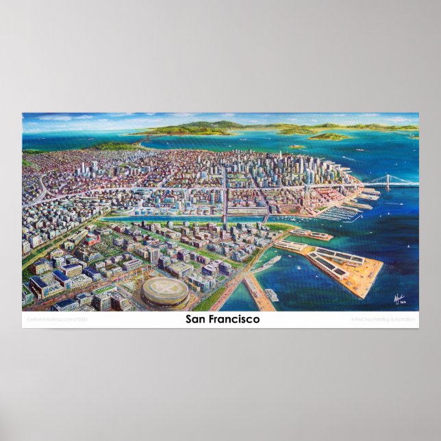 Póster San Francisco 2030 Skyline (Frente)