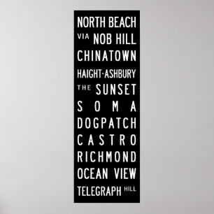 Póster San Francisco Bus Roll