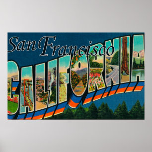 Póster San Francisco, cenas da letra de CaliforniaLarge