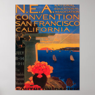 Póster San Francisco, convenção de CaliforniaN.E.A.