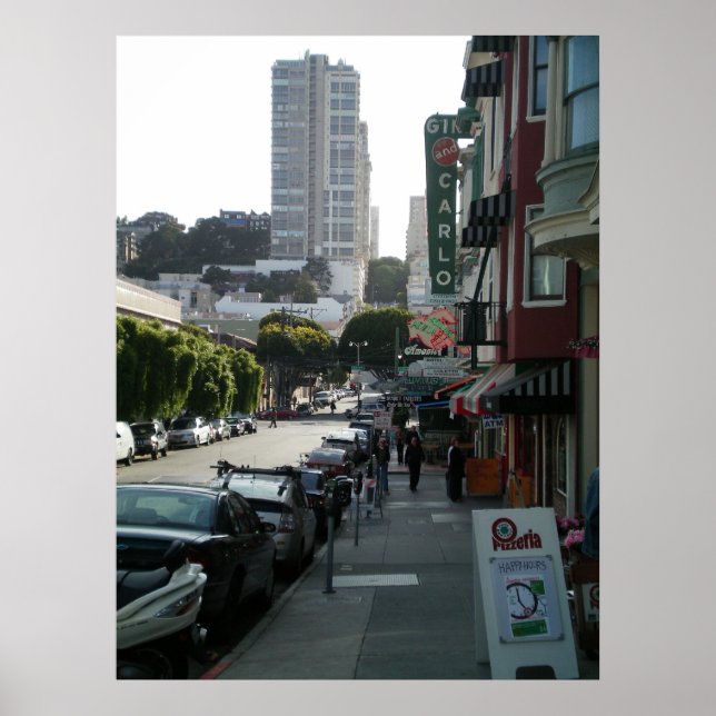 Poster San Francisco North Beach (Frente)