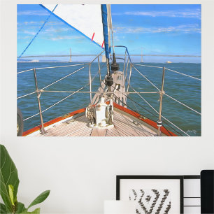 Poster San Francisco Sailing 0869 Art Print
