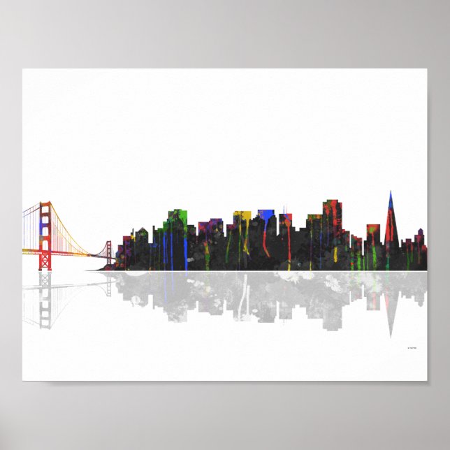 Póster San Francisco Skyline (Frente)