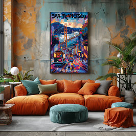 Póster San Francisco: Todo Comienza Aquí. Contemporáneo.