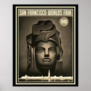 Poster San Francisco World's Fair 1940 Print -16 x 20