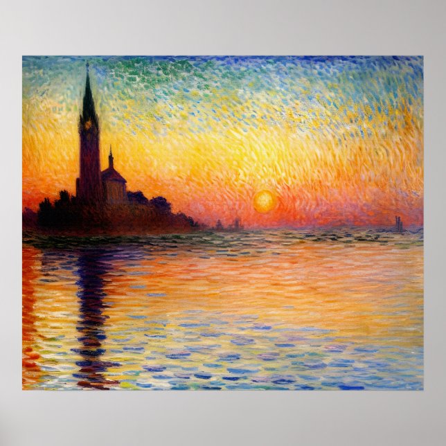 Poster San Giorgio Maggiore em Dusk (Frente)