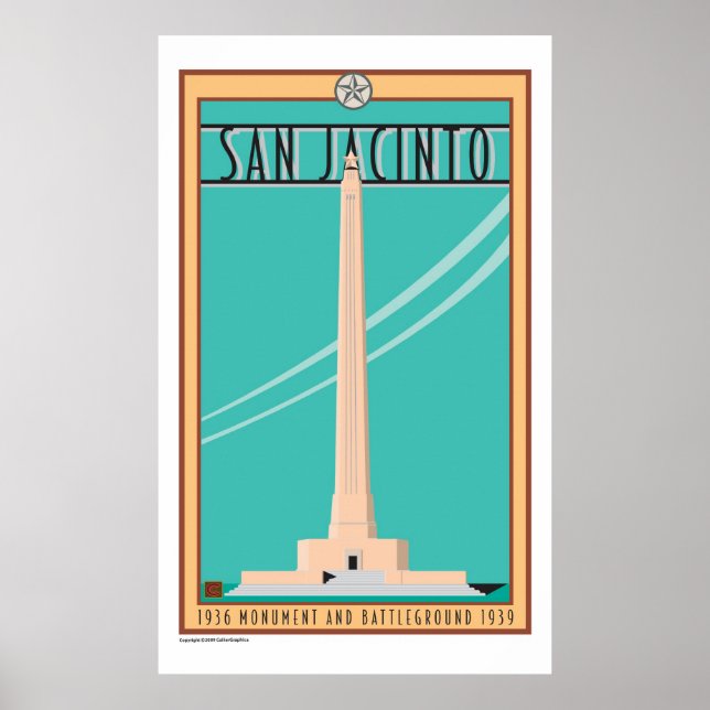 Póster San Jacinto Monument-Poster (Frente)