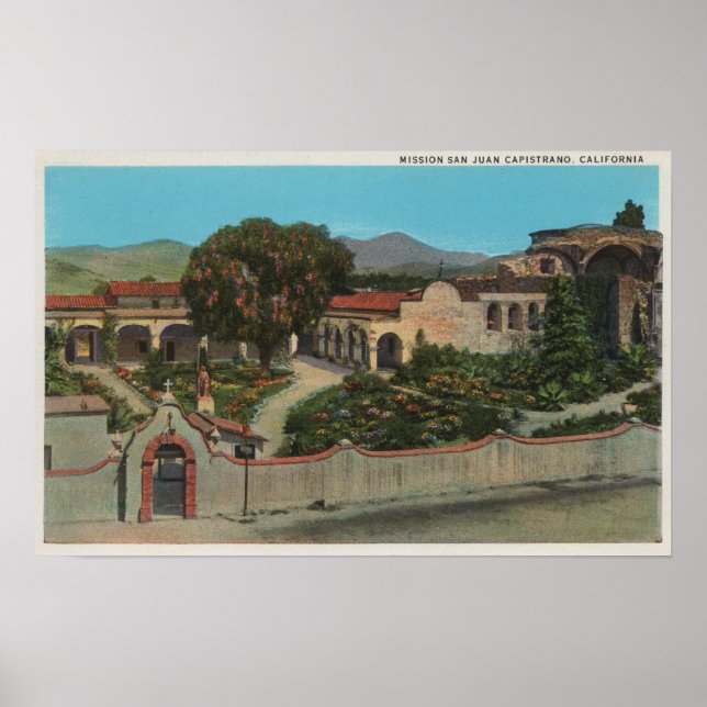 Poster San Juan Capistrano, Visão Geral da Missão (Frente)