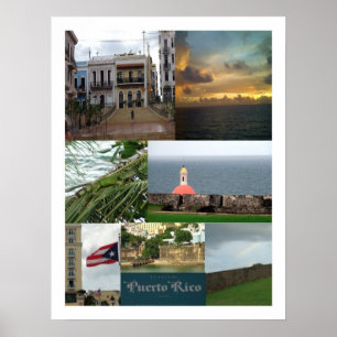 Poster San Juan, Puerto Rico