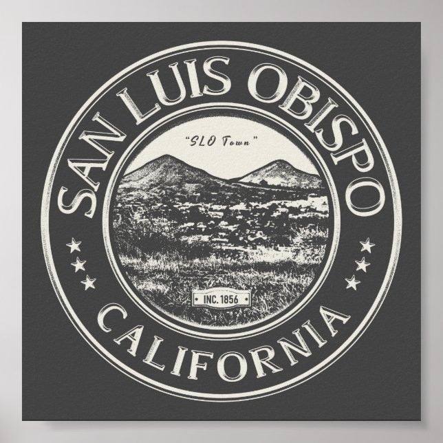 POSTER SAN LUIS OBISPO CALIFORNIA (Frente)