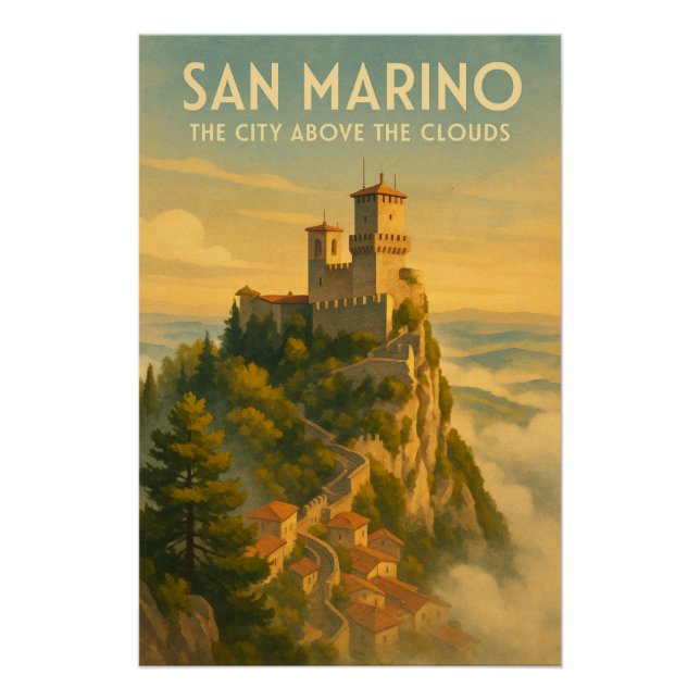 Póster San Marino – A Cidade Acima das Nuvens (Frente)