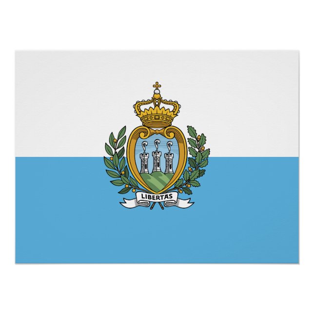 Póster San Marino Flag (Frente)