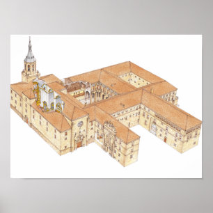 Póster San Millan de la Cogolla Monastério. La Rioja