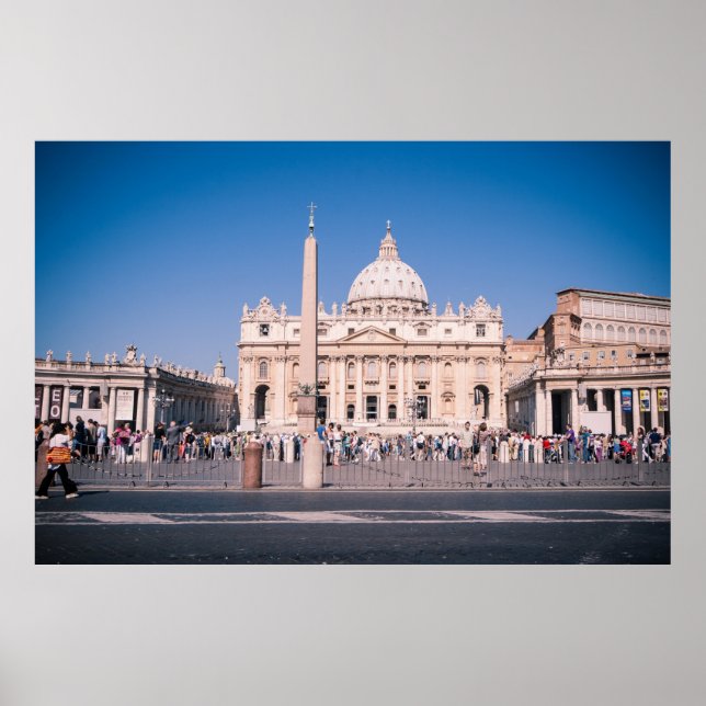 Póster San Pietro Basilica em Cidade de Vaticano (Frente)