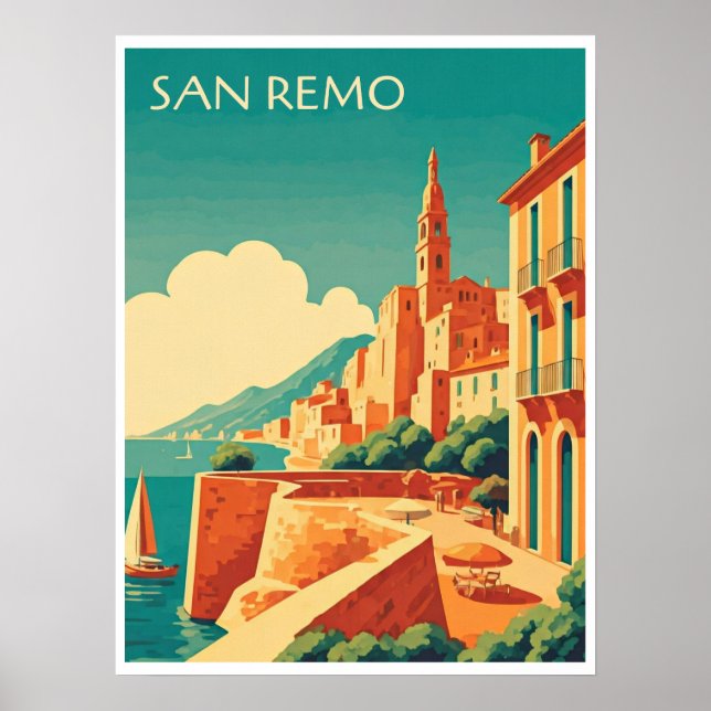 Poster San Remo Beijado Pelo Sol (Frente)