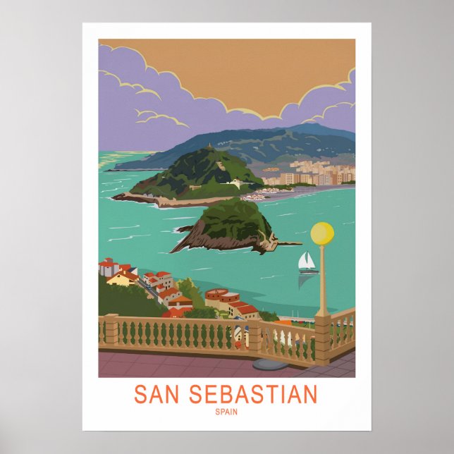 Poster San Sebastian, Espanha (Frente)