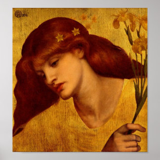 Poster Sancta Lilias 1874 por Rossetti
