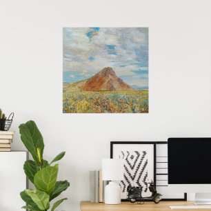 Poster Sand Springs Butte por Childe Hassam, Arte Antigo