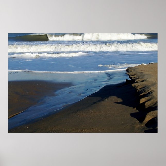 Póster Sandbridge Beach Wave (Frente)