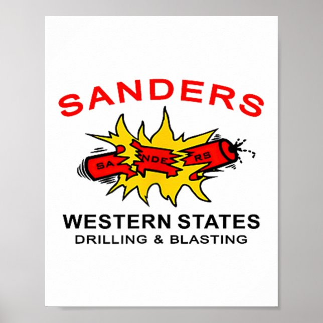 Poster Sanders Construction Logo On Left Chest  (Frente)